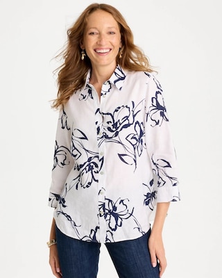 No Iron™ Linen Amalfi Shirt | Chico's